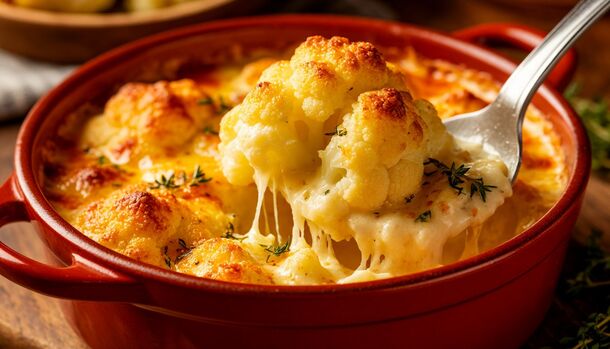 The Star of the Table: This Melt-in-Your-Mouth Cheesy Cauliflower Bake Will Surprise Every Guest