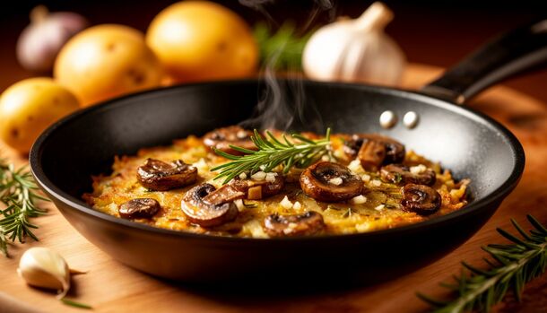 Move Over Hash Browns: This Swiss Rösti with Mushroom Gravy is the Ultimate Comfort Food