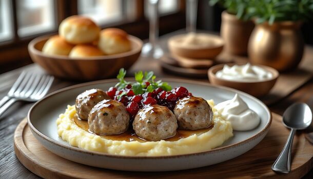Better Than in IKEA: How to Make Authentic Swedish Köttbullar with Rich Cheese and Jam