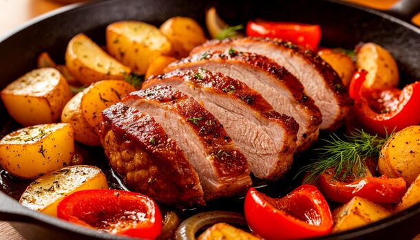Forget Complicated Recipes! This One-Pan Savory Pork & Potato Roast Is Your New Weeknight Savior