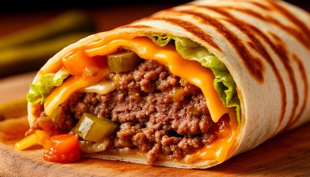 Better Than McDonald's: How to Make a Cheesy, Saucy Big Mac Tortilla Roll-Up in Minutes