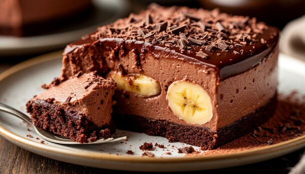 No Oven, No Effort! This Luxurious No-Bake "Banano" Chocolate Mousse Cake Is a Total Game-Changer