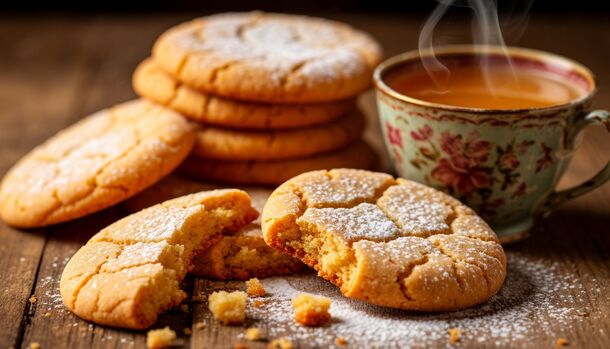 Empty Fridge? No Problem! Bake a Huge Batch of Crunchy Tea Cookies with Zero Butter Needed