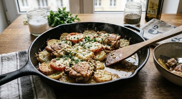 One-Skillet French-Style Chicken and Potatoes: The Lazy Oven-Free Alternative