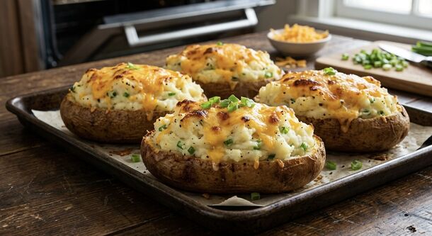 The Fluffiest Twice-Baked Potatoes That Taste Like They Came Straight from a Premium Steakhouse