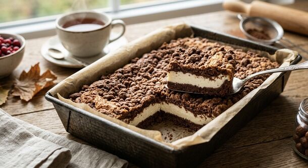This Golden Retro Crumble Cake Will Instantly Transport You Straight Back to Childhood