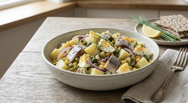 Hearty Scandinavian Potato and Egg Salad: The Simple Family Side Dish Made from Everyday Ingredients