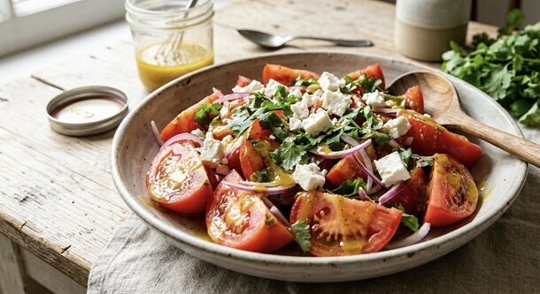 The 4-Ingredient Honey-Mustard Dressing Hack That Saves Boring Tomatoes