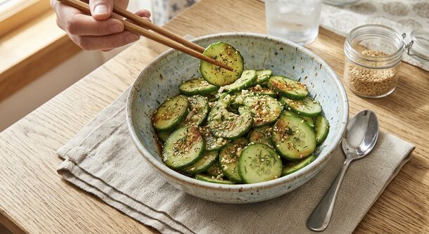 5-Minute Korean-Style Cucumbers: The Easiest Spicy Pickle Side Dish You Can Whip Up Right Now