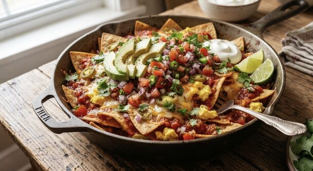 Make This Loaded Mexican Chilaquiles Skillet Next Time You Want an Epic Breakfast