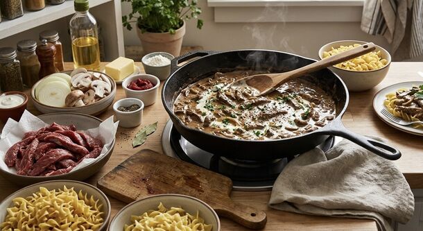 This Easy Beef Stroganoff Is the Ultimate Weeknight Dinner Trick