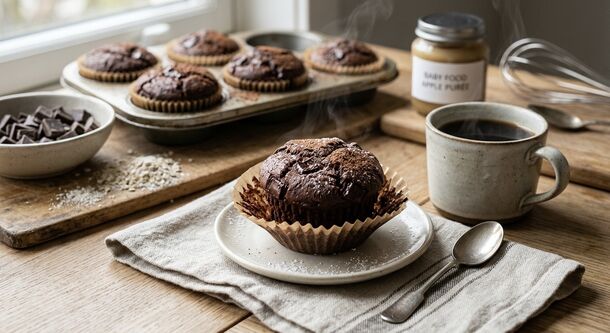 This 2-Ingredient Baking Trick Makes Fudgy, Brownie-Style Chocolate Muffins in Minutes