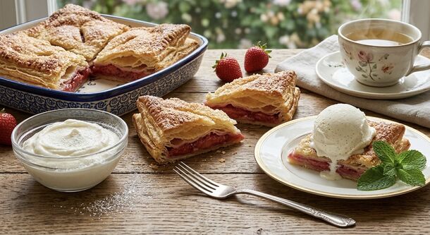 Crispy Strawberry Pockets: This Layered Puff Pastry Treat is the Easiest Way to Upgrade Your Summer Berries