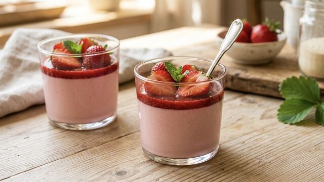 No Oven Needed: The Easiest Silky Strawberry Panna Cotta Recipe That Instantly Melts in Your Mouth