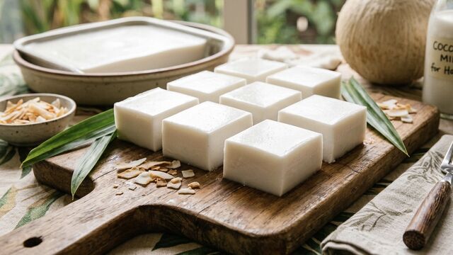 The Island-Style Haupia Puddding That Delivers Pure Coconut Perfection with Zero Baking Effort
