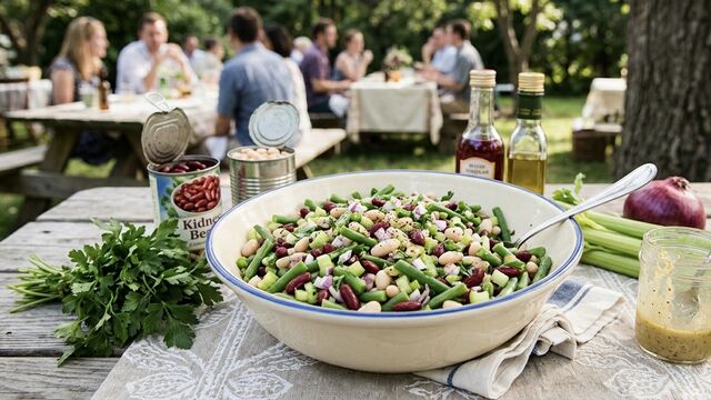 This Easy Three-Bean Salad Is the Perfect Party Side Dish