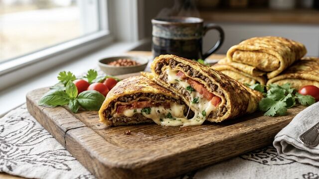 Ditch Your Boring Breakfast Routine: This Cheesy Meat-Stuffed French 'Brizol' Rollup Completely Beats Standard Omelets