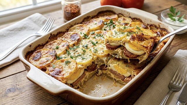 Hungarian-Style Budapest Potatoes: The Crispy-Skinned Layered Dish That Easily Beats Standard Fries
