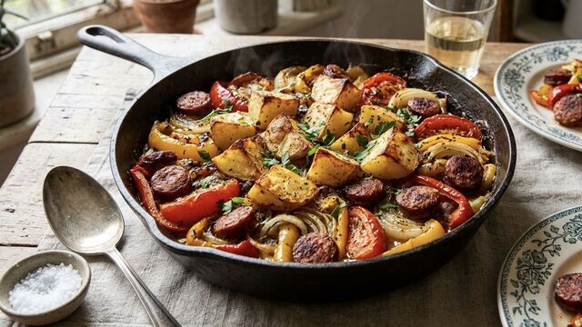 Break Your Spud Boredom: This One-Skillet Lisbon Style Potato Bake Completely Crushes Plain Fries and Mash