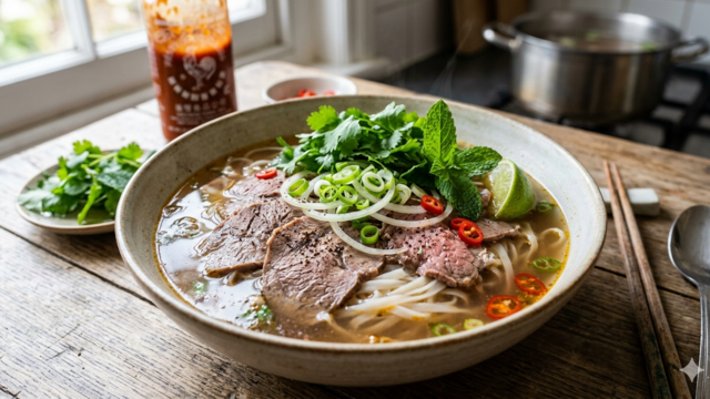 Mastering the Art of Pho Bo: A Chef’s Guide to the Perfect Rice Noodles and Aromatic Beef Broth