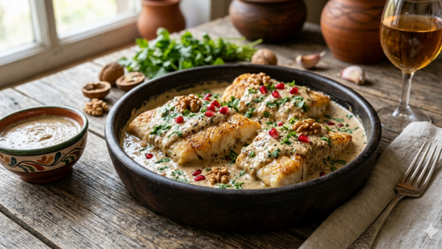 The Walnut Secret: How This Authentic Georgian Sauce Turns Budget Fish Into a Gourmet Masterpiece