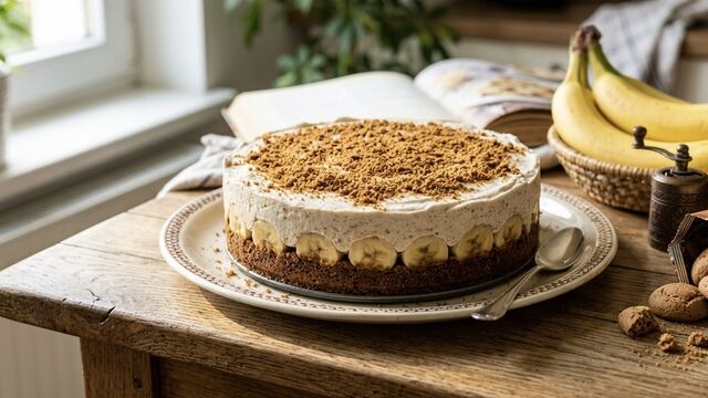 No-Bake Banana Cake: The Genius Way to Turn Old Cookies into a Showstopping Dessert