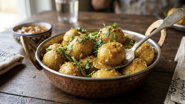 Out with the Old Spuds: 20-Minute Bombay Potatoes in a Spiced Yogurt Glaze