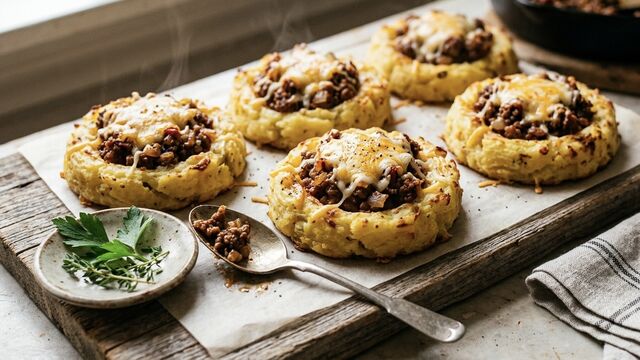 Forget Boring Old Meatballs: These Cheesy Baked Potato Nests Are the Ultimate All-in-One Dinner Upgrade