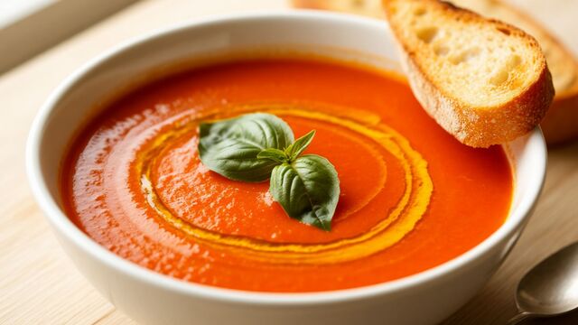 The Ultimate Power Lunch: This Creamy Tomato and Bean Soup Is Healthy, Filling, and Vegan