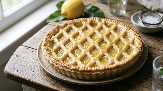 The Secret to the Perfect Lattice: A Stunning Lemon Pie Made With Just a Few Ingredients