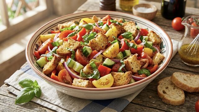 This Classic Panzanella Salad Turns Leftover Bread Into a Vibrant Italian Dinner