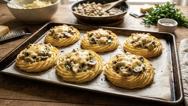 These Elegant Potato Mash Nests with Creamy Chicken Julienne Will Have Everyone Begging for Seconds