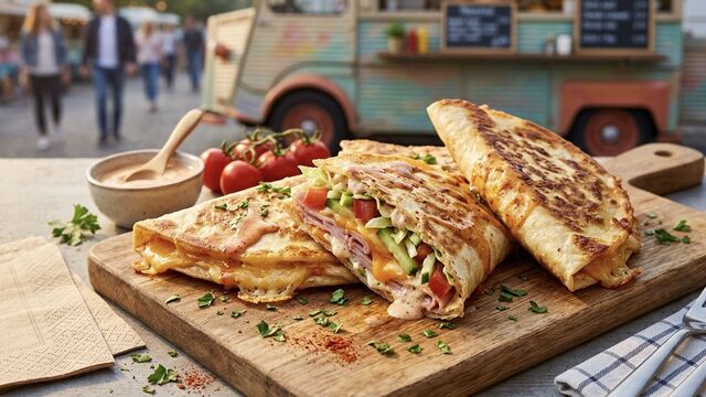 Skip the Food Truck Queue for These Crispy, Sauce-Drenched Meat Pockets