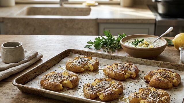 Upgrade Your Dinner with Crispy Crushed Viennese Potatoes