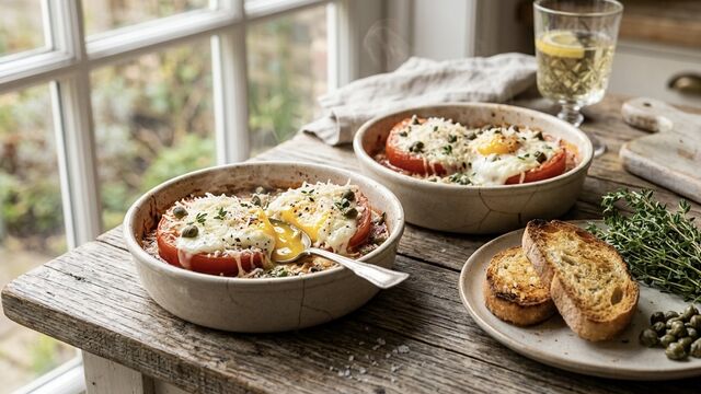 The Ultimate Italian Breakfast: Savory Baked Eggs in Tomato Sauce