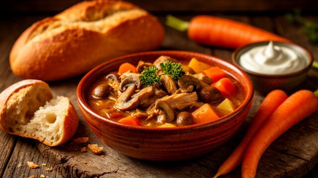 Cozy & Creamy: The Ultimate One-Pot Chicken and Mushroom Stew Recipe