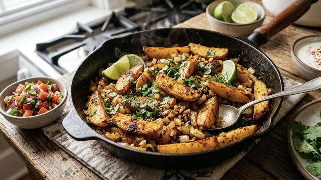 Ditch the Boring Mashed Potatoes for These Quick and Spicy Mexican-Style Spuds
