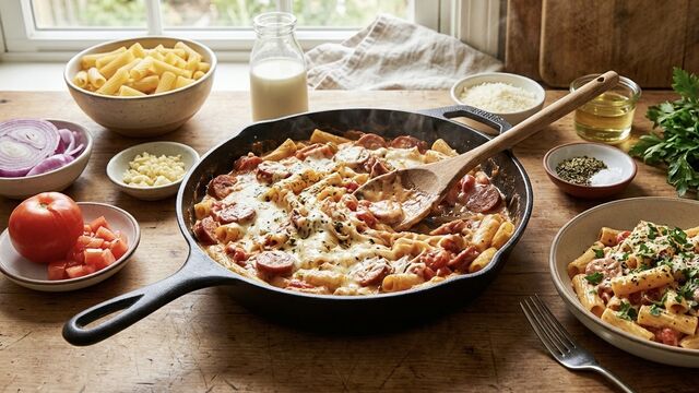 This Quick Smoked Sausage Pasta Is the Ultimate Comfort Food
