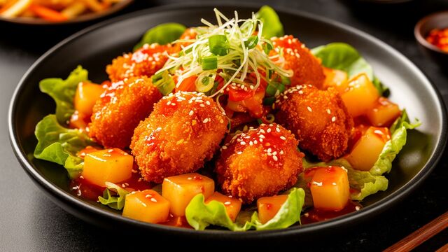 The Chef’s Travel Secret: How to Make the Crispiest Asian Chicken Salad With a Sweet & Sour Twist