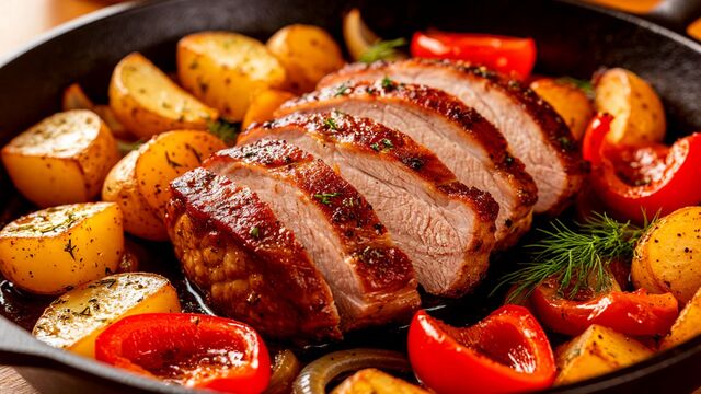 Forget Complicated Recipes! This One-Pan Savory Pork & Potato Roast Is Your New Weeknight Savior
