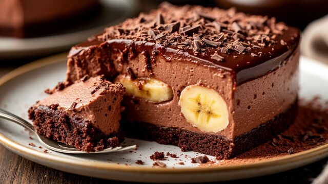 No Oven, No Effort! This Luxurious No-Bake "Banano" Chocolate Mousse Cake Is a Total Game-Changer