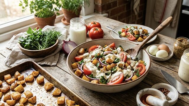 Roasted Potato and Tomato Salad That Makes for an Excellent Weeknight Meal