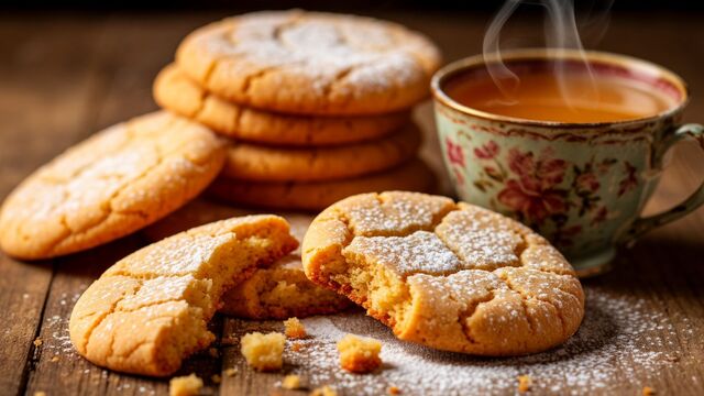 Empty Fridge? No Problem! Bake a Huge Batch of Crunchy Tea Cookies with Zero Butter Needed