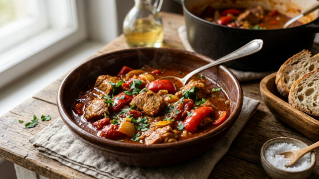 Serbian Mućkalica Pork Stew Perfect for Comfort Food Lovers