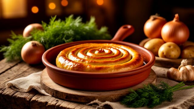The Edible Spiral: How to Make Traditional Moldovan Vertuta with Just Flour and Potatoes