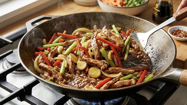 This 15-Minute One-Pan Pork Stir-Fry Beats Takeout Every Single Time