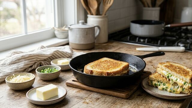 The Quickest 5-Minute Breakfast: 4 Simple Ingredients for an Ultra-Crisp, Gooey Cheese Treat