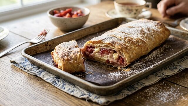 This Crispy 20-Minute Strawberry Strudel Is the Ultimate Summer Dessert Hack