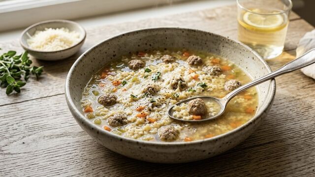 The Tiny Pasta Secret: How to Make Authentic Italian Pastina Soup with Mini Meatballs