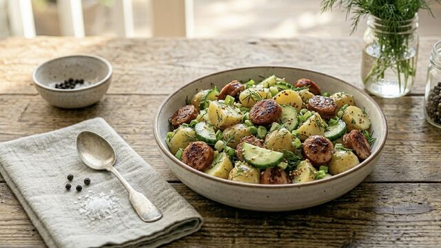 Why Everyone Is Mashing Up Sausages and Baby Potatoes This Summer